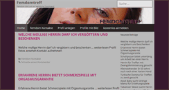 Desktop Screenshot of femdomtreff.com