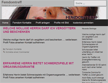 Tablet Screenshot of femdomtreff.com
